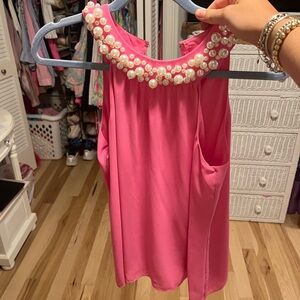 Lilly Pulitzer Pearl Pink Tank Top